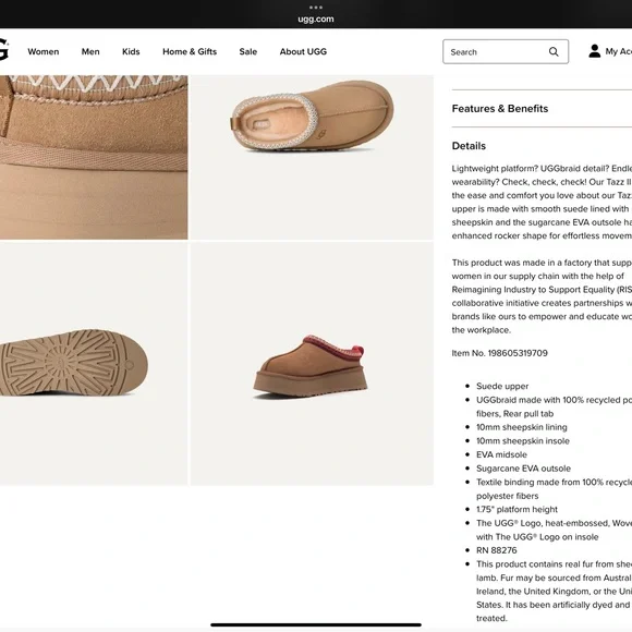 UGG Sand Tazz II Slip-On Shoes - Picture 4 of 7